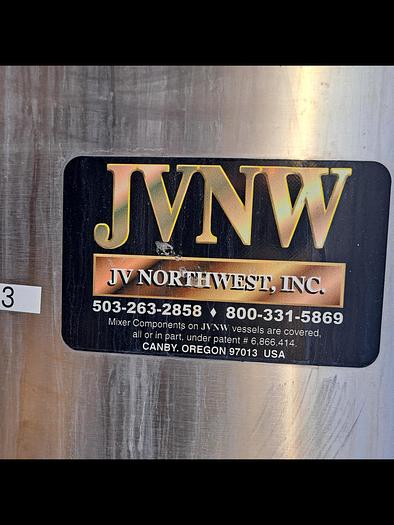 Used 4,500-Gallon, Stainless Steel, Single Wall, JV Northwest #5991297