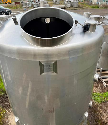 Used Tank, 525 Gallon, S/St, Sprinkman, Dish Top, Cone Bottom #S744972