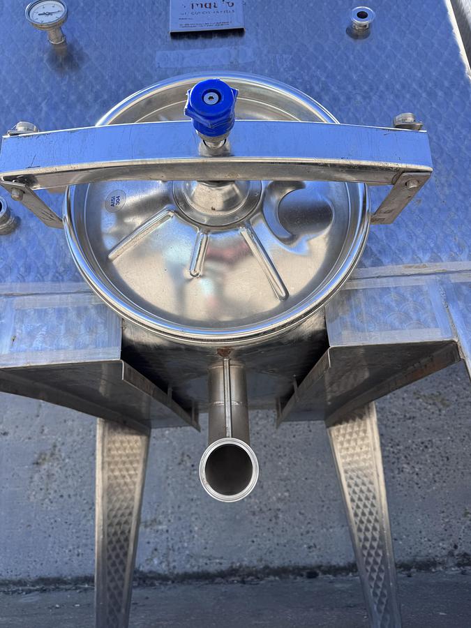 Used Tank, 529 Gallon, Stainless Steel Tote Tank, 48" x 48" Qty. - 2, #5991807