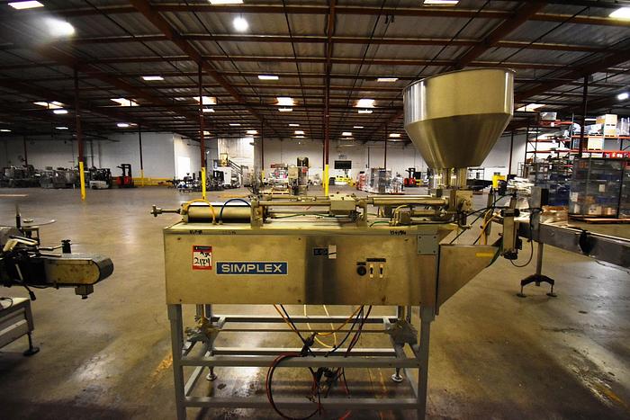 Used Filler, Piston, 2-Head, Simplex, Stainless Steel #5991060