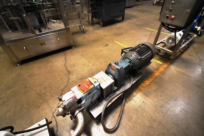 Used Pump, Positive, Waukesha, 130, 10 HP, 3" In/Out, #5991038