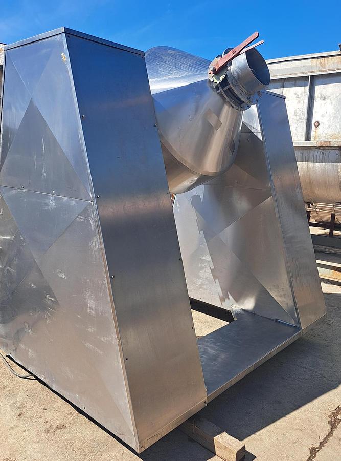 Used Mixer, Conical, Double Cone, 20 Cu Ft, Stainless Steel, 5 HP, #5991566