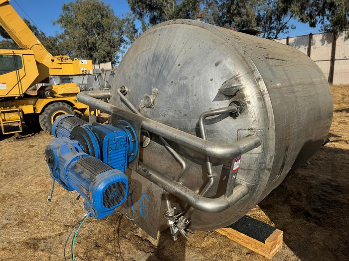 Used Tank, 2,750 Gallon, 316 Stainless Steel, Jacket, Agitated, #5991019