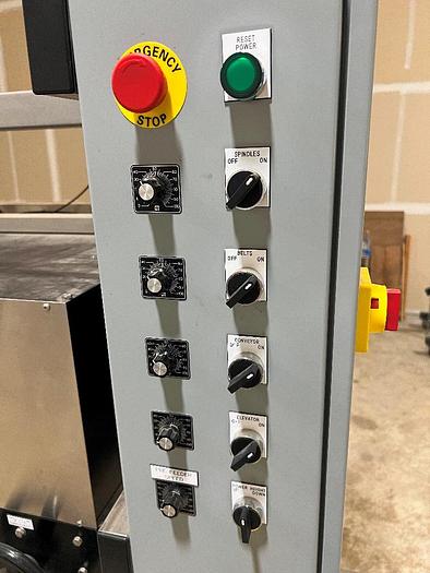 Used Filling Line, 12-Head, Overflow Filler, Inline Capper, Wrap Labeler #C745379