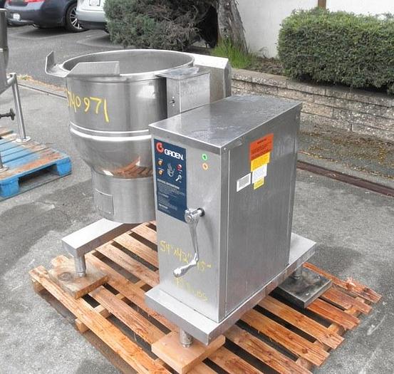 Used Kettle, 20 Gallon, 316 S/st, Jkt, Groen, Mdl DH-20, #S740971