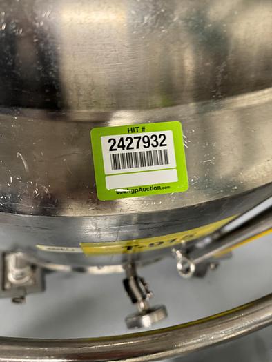 Used Reactor, 50 Gallon (200 Liters), 316L S/St, Jacketed, 45 PSI Internal, Agitated #S745437