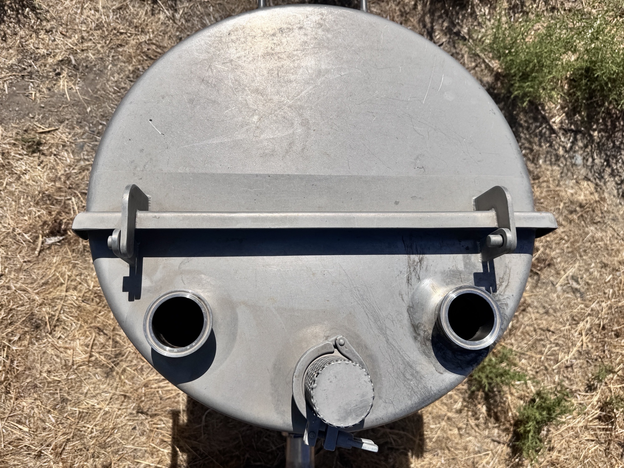 Used Tank, 25 Gallon, Stainless Steel, Slight Sloped Bottom, Qualtech, #5991975