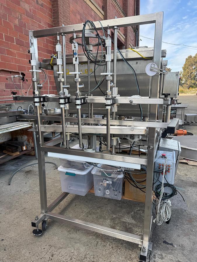 Used Jar Filling & Capping Line, Inline Filling Systems, Piston Filler, Capper & Cap Feeder, #5991602