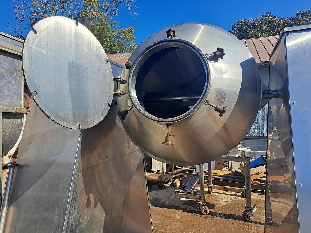 Used Mixer, Conical, Double Cone, 20 Cu Ft, Stainless Steel, 5 HP, #5991566