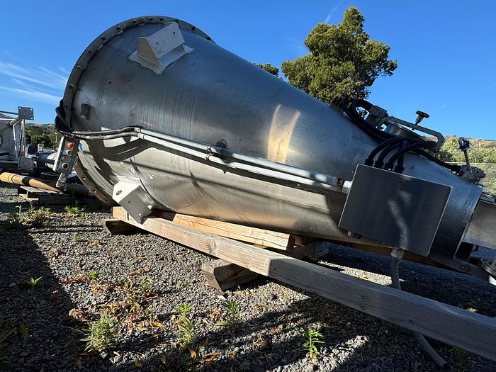 Used Mixer, Nauta, 50 CF, Stainless Steel, 8' Diameter #S744844