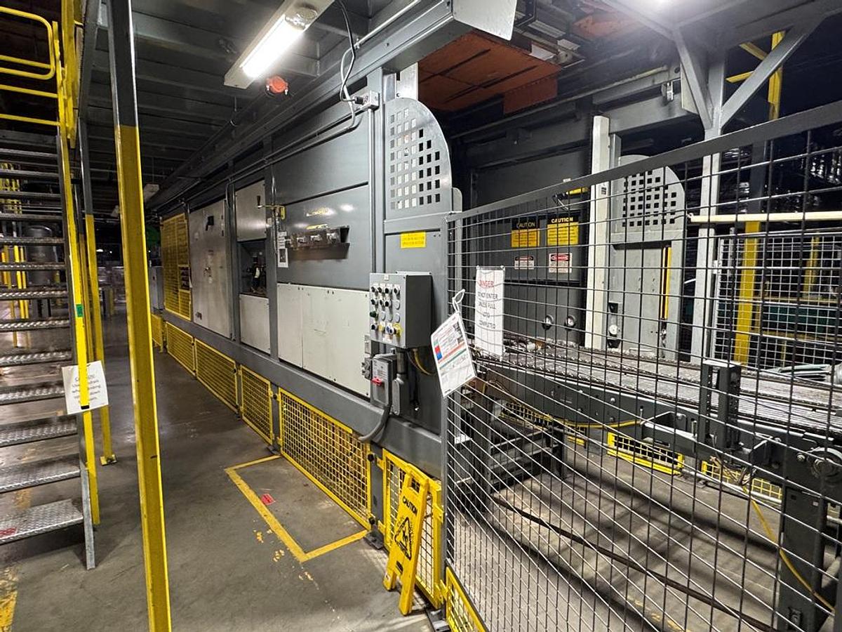 Used Bottling Line, 600–800 BPM, PET, US Bottlers Filler, Sidel Labeler, Kisters Shrink Wrapper, #5991608