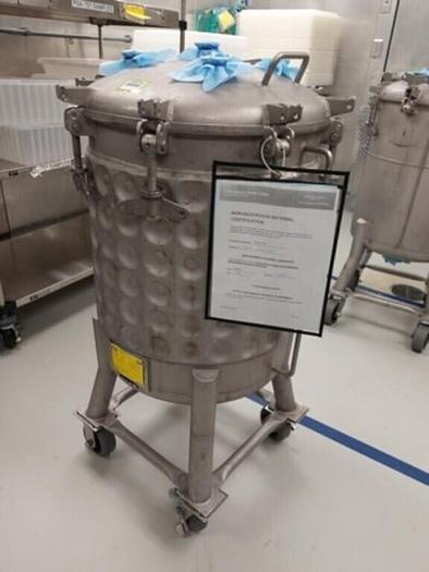 Used Tank, 25 Gallon (100 Liters), S/St, Jacketed, 50 PSI Internal #S745433