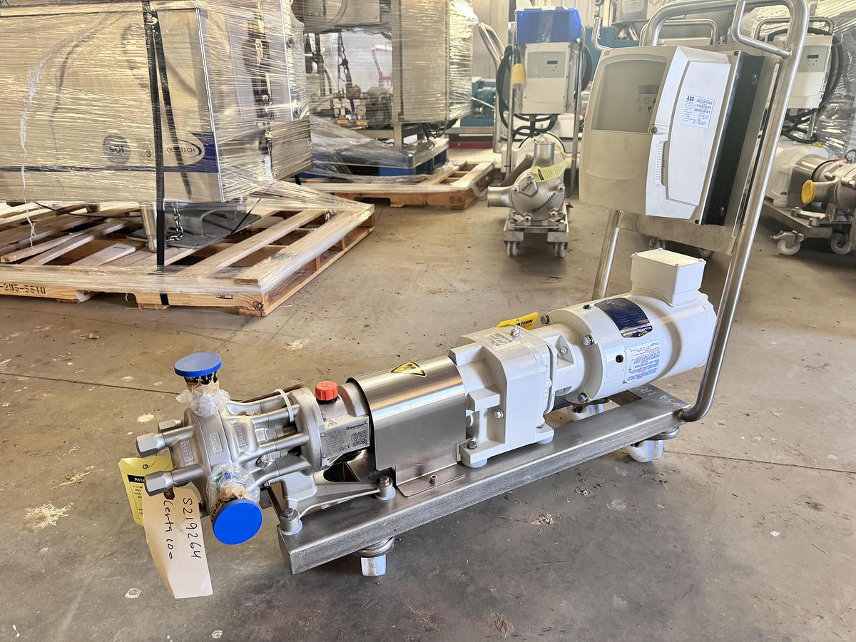 Used Pump, Sine, MasoSine Sanitary Pump with VFD, 7.5 HP, Certa 250 #5991967