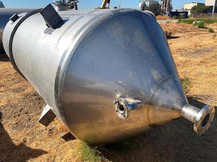 Used Tank, 2,000 Gallon, 15 PSI, Full Vacuum, Stainless Steel, G2 #S745289