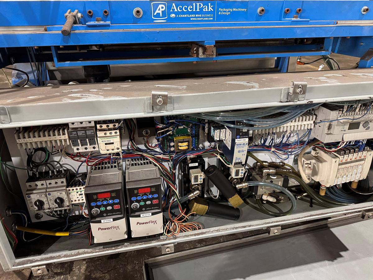 Used Bag Filling System, Chantland AccelPak, Hapman Conveyor, Hamer Filler, Automatic, #5991426