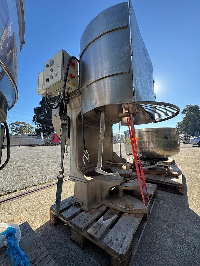 Used Mixer, Horizontal Kneading Mixer, Artofex 300, Dual-Arm, Stainless Steel, (2) Bowls, #5991687