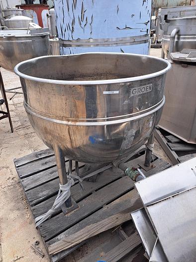 Used Kettle, 100 Gallon, Mdl N100-SP, S/st, Jkt, 400 PSI, Groen #S745330