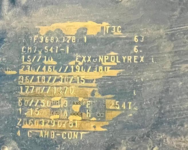 Used Mixer, Dispersion, 15 / 10 HP, Stainless Steel, Explosion Proof (XP) - #4987171