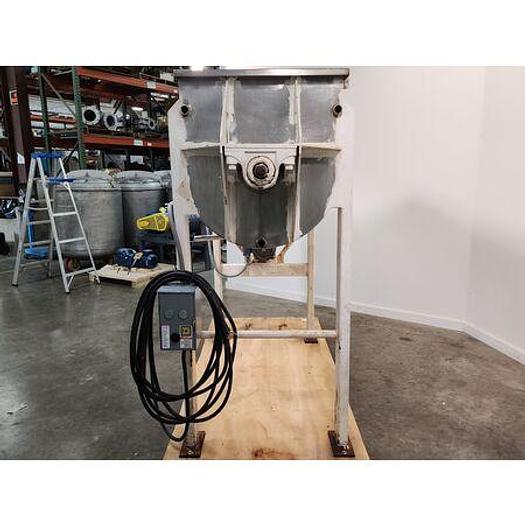 Used Ribbon Mixer, 18 Cu Ft, Stainless Steel, Jacketed, 5 HP - #