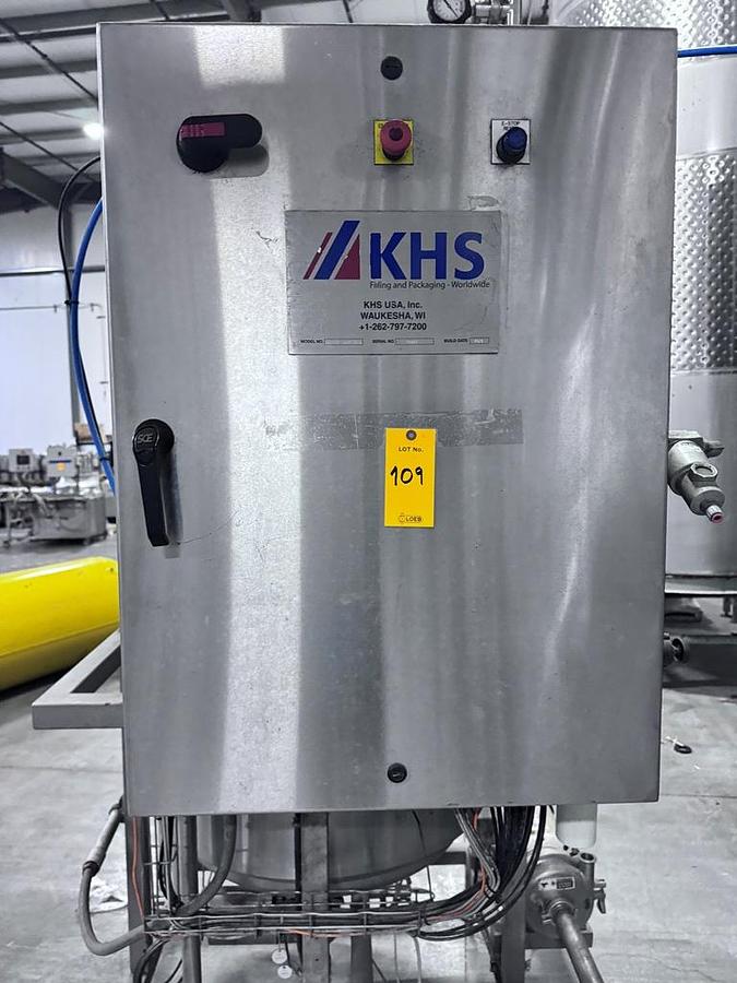 Used Tank, 100 Gallon, Stainless Steel, 115 PSI, Bio-Fab, Skid with Pump, #5991806