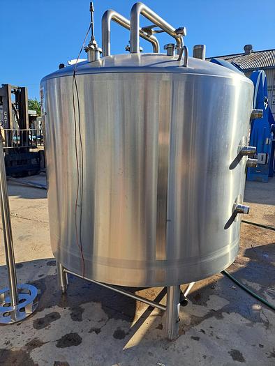 Used Tank, 500 Gallon, Mix Tank, Jacketed, Walker, 304 Stainless #S745318