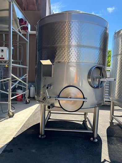 Used (3) 1,200 Gallon Stainless Steel Jacketed Fermentation Tanks - #