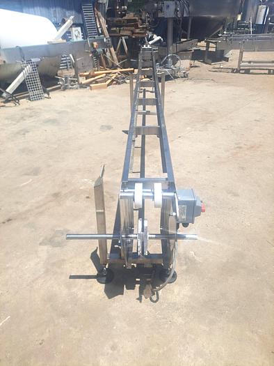 Used Conveyor, Trans Automation Technologies, 8" x 15', Stainless Steel Frame #5512921