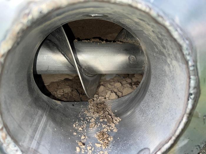 Used Conveyor, Screw, 6" x 92", S/st, Tubular, Less Drive #S744986