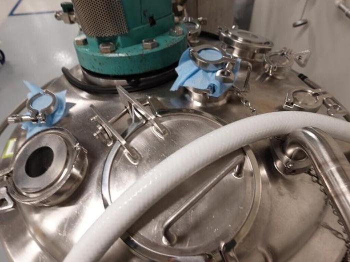 Used Reactor, 50 Gallon (200 Liters), 316L S/St, Jacketed, 45 PSI Internal, Agitated #S745438