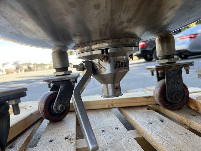 Used Tank, 26 Gallon, 100 Liter, 316 Stainless Steel, 17 PSI, Removable Top #S744580