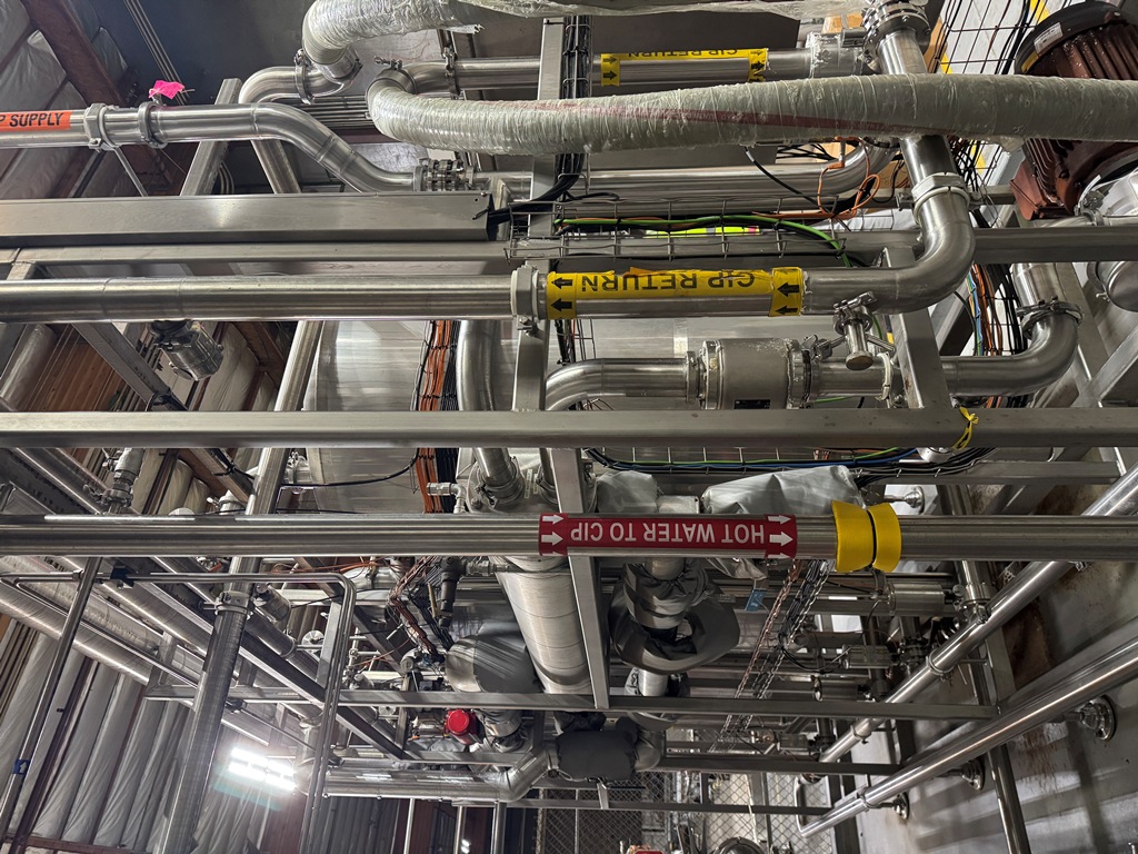 Used Tea Blending & Brewing, GEA, Brew Vessels, Blend Tanks, Valve Matrix, (3) Tank CIP System, #5991625