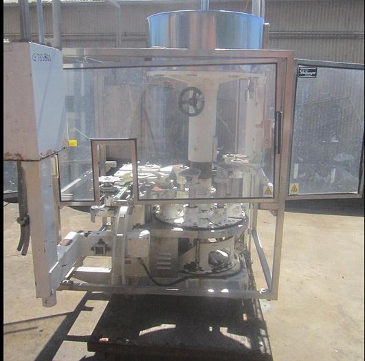 Used Filler, Bottle, 8-head, Rotary, S/st, Shibuya Kogyo, #C740214