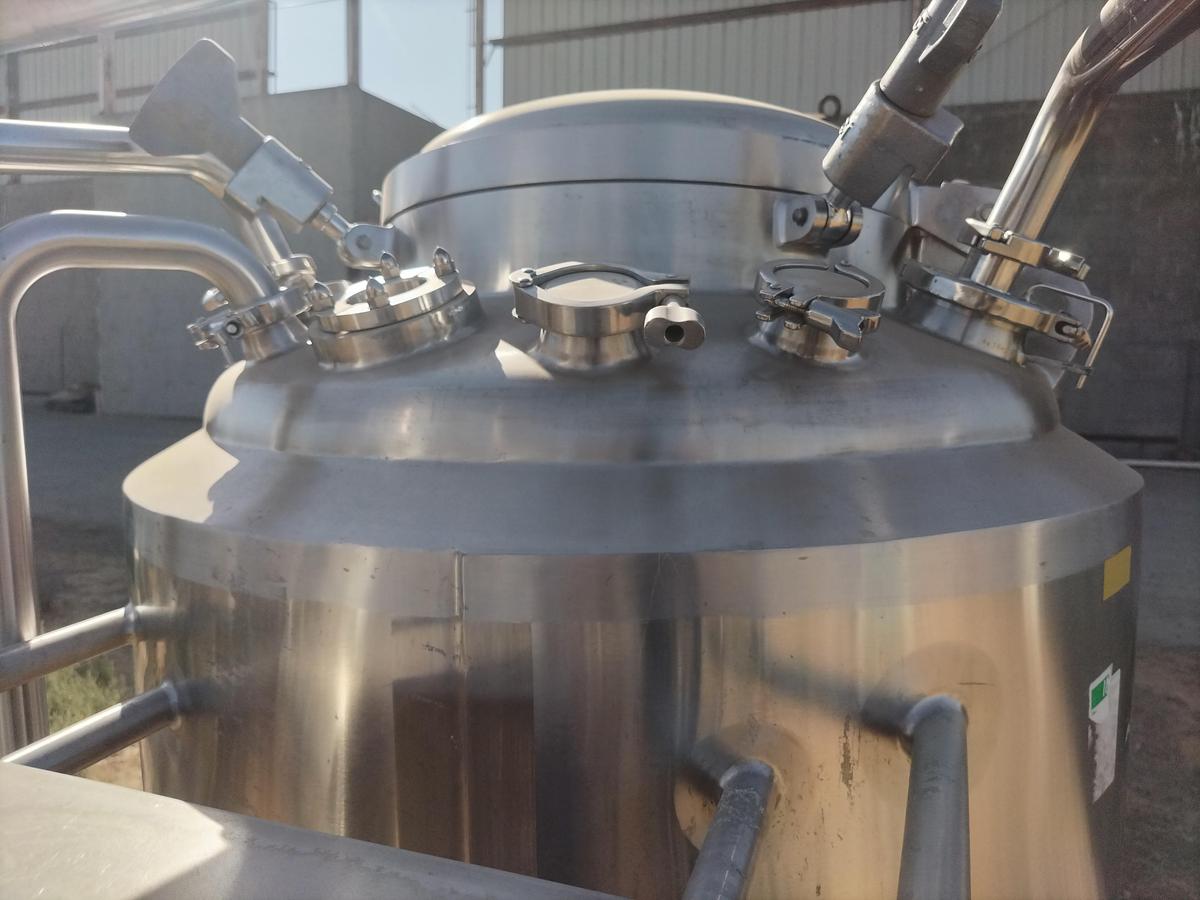 Used Reactor, 66 Gallon (250-Liter), Stainless Steel, Jacketed, Agitated, DCI, #5991896