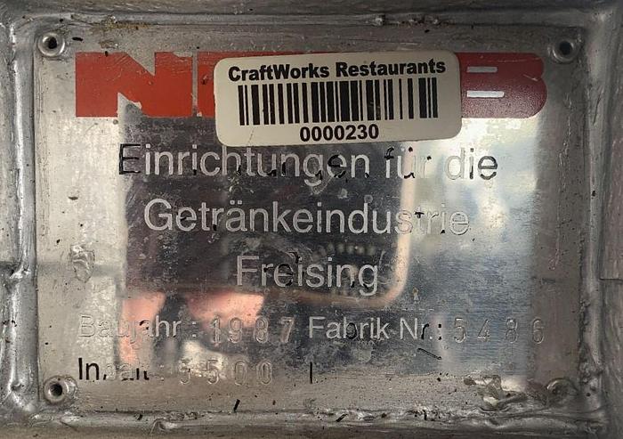 Used Tank, 1,300 Gallon, S/st, CT/CB, Insul, Spray Ball #S743884