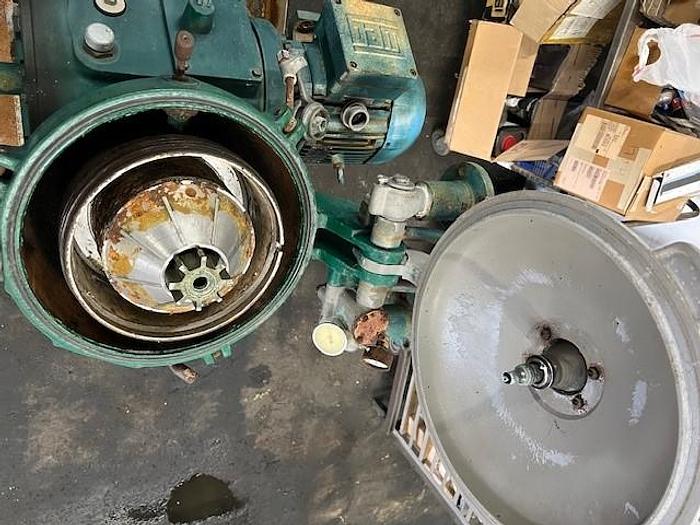 Used Centrifuge, Disc, Batch, Solid Wall, Alfa Laval, MAB-206 7.5 HP, #S736637