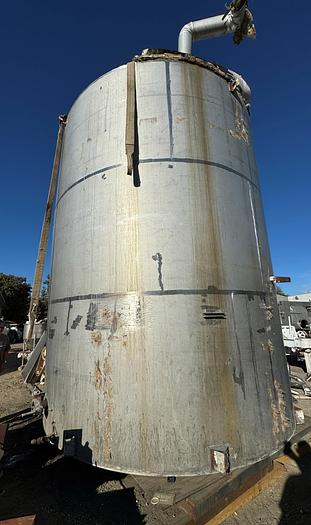 Used Tank, 12,000 Gallon, Stainless Steel, Storage Tank - #S744881