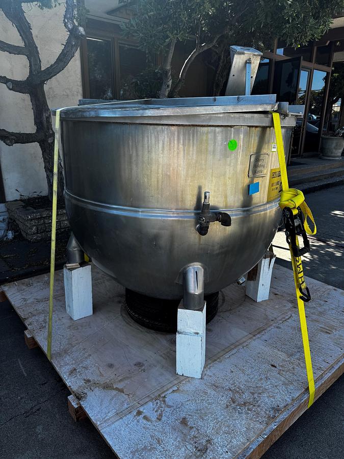 Used Kettle, 300 Gallon, Groen, Model N300, 100 PSI, Scraper Agitation, Stainless Steel, #5991415