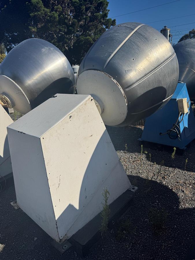 Used Coating Pan, 48" Diameter, Stainless Steel,  Baffles, (4) Available, #5991573