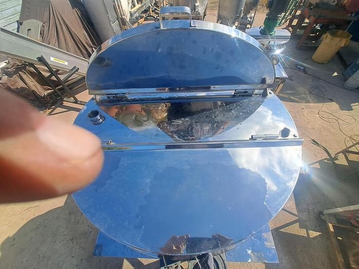 Used Tank, 160 Gallon, Mixing, 316 Stainless Steel, Jacketed #5991162