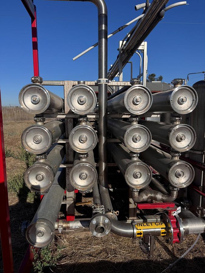 Used Filter, Nano Filtration, Osmonics, BEV Series, Stainless Steel, 300 GPM Permeate, #5991746
