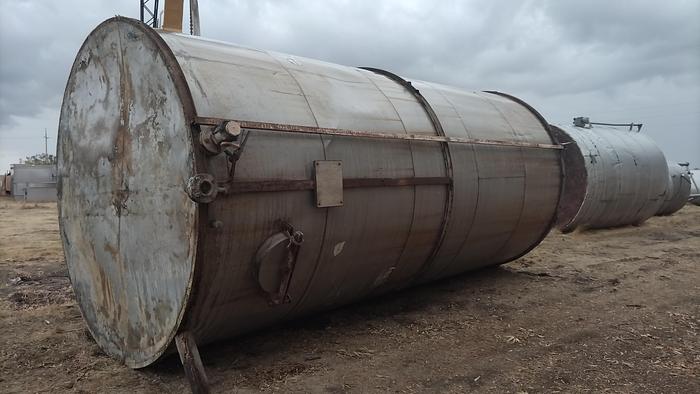 Used Tank, 12,000 Gallon, Stainless Steel, 9'6" x 20', Storage Tank #S745378