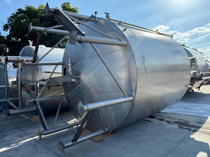 Used Tank, 6,000 Gallon, 316 Stainless, Jacket, Dbl Agitation, #5991013