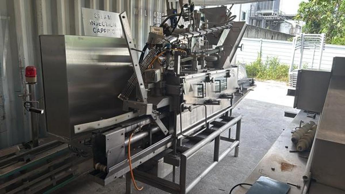 Used Capper, Silgan White Cap, SWC 500-1 LH, Lug Capper, Stainless Steel, #5991621