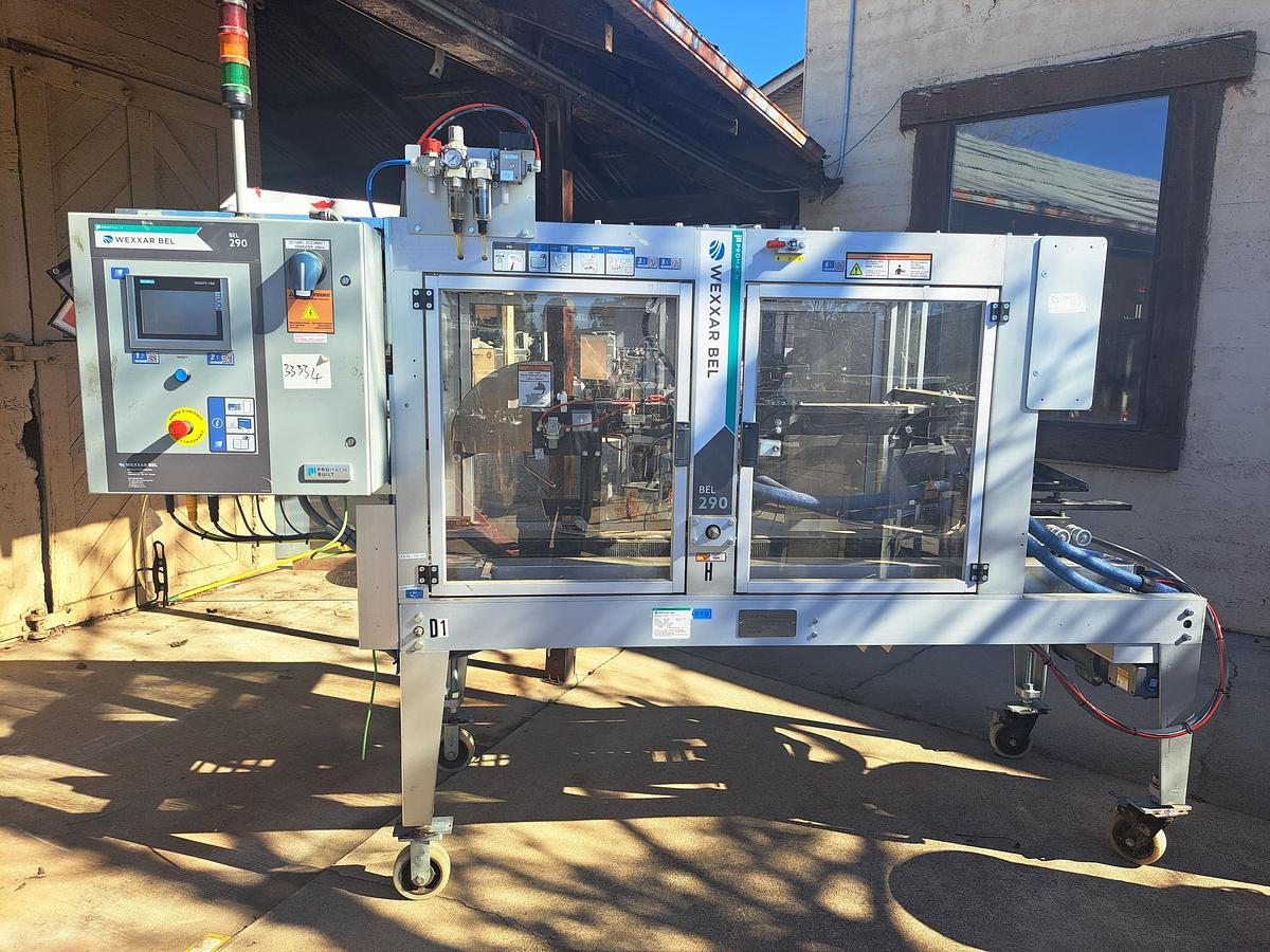 Used Case Packer, Automatic, Wexxar BEL 290H, Hot Melt, Up to 50 CPM, #5991668