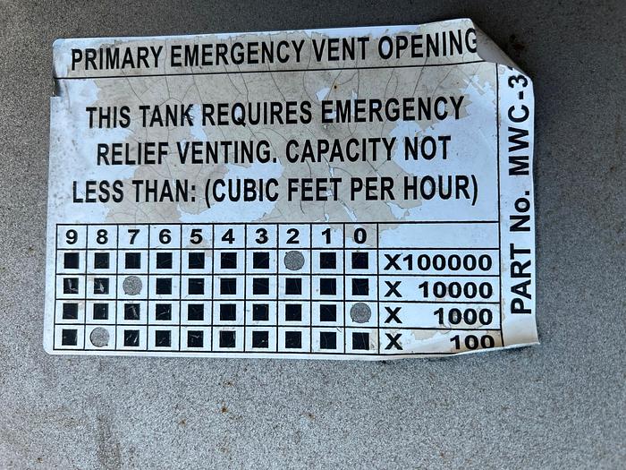 Used Tank, 4,000 Gallon, Stainless Steel, UL-142 Vessel, Modern Welding #S745125