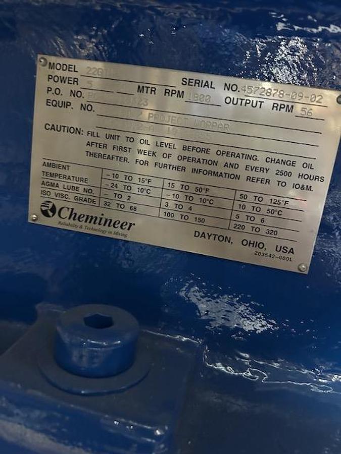 Used Tank, 2,775 Gallon, 304 Stainless Steel, Vertical, Equipromex, Waste Water Reactor, Agitated, 145 PSI, 2022, Unused, #5991579
