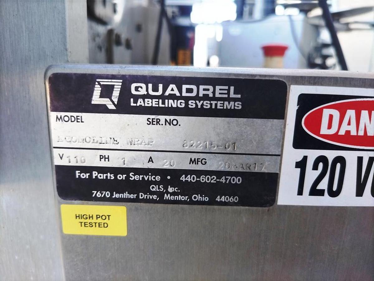 Used Labeler, Pressure Sensitive, Quadrel Econoline E100, 2017, Stainless Steel, #5991958