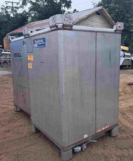 Used Bin, Tote, Metalcraft TransStore, 550 Gallon, 304 Stainless Steel, IBC Tote #S745158
