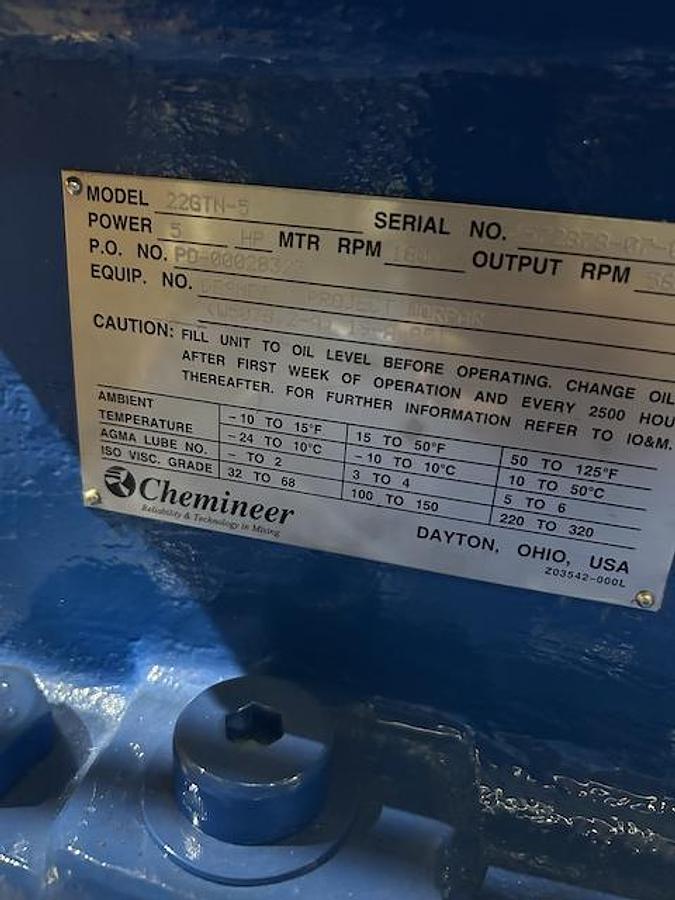 Used Reactor, 2,775 Gallon, 304 Stainless Steel, Equipromex, Reagent Reactor, Agitated, Vertical, 145 PSI, #5991582