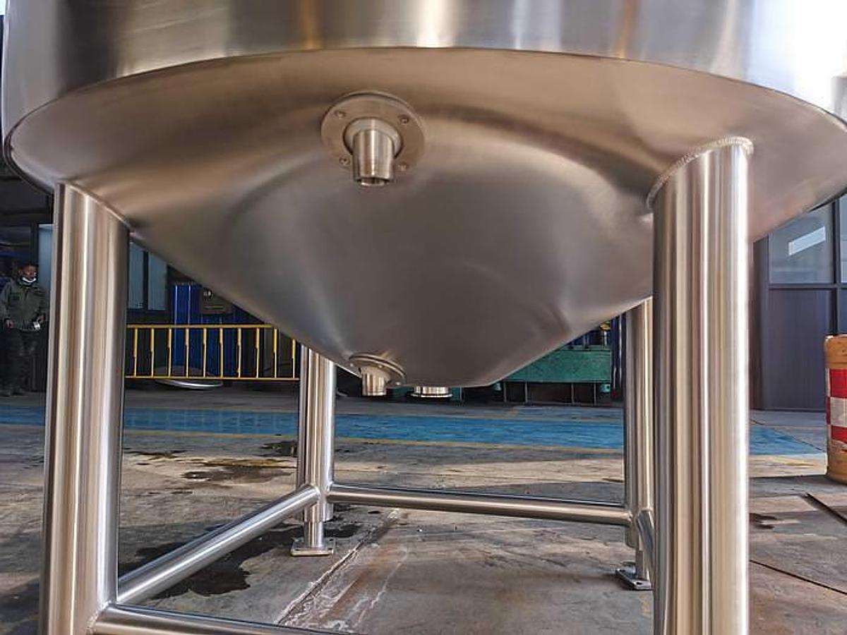 Used Tank, 20,000 Gallon, Triple Motion High Shear, 316L Stainless Steel, 75 PSI, Jacket, #5991702